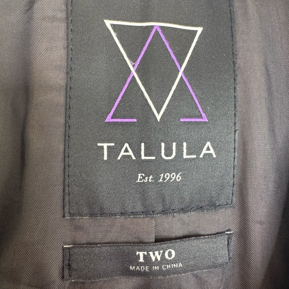 Aritzia Talula Gray wool blend preppy academia Blazer Jacket Women Size 2 - Picture 3 of 7